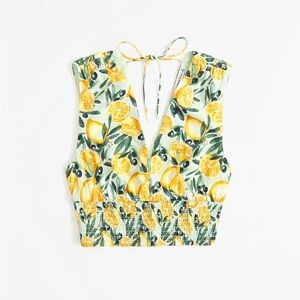 Abercrombie & Fitch Citrus Print Top